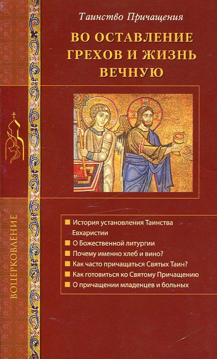 Во оставление грехов и жизнь вечную. Таинство Причащения